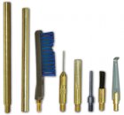 Otis Brass Scraper, Handle and 2 Brushes