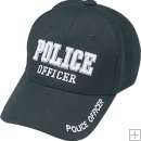 D&K Police Cap Black with White Lettering