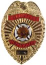 Volunteer Firefighter Badge Gold with Maltese