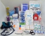 Medium Trauma and First Aid Fill Kit w/ BP Cuff and Stethoscope