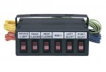 Sho Me Switch Box w/Six Switches,Legends,& One 40A Relay/Breaker